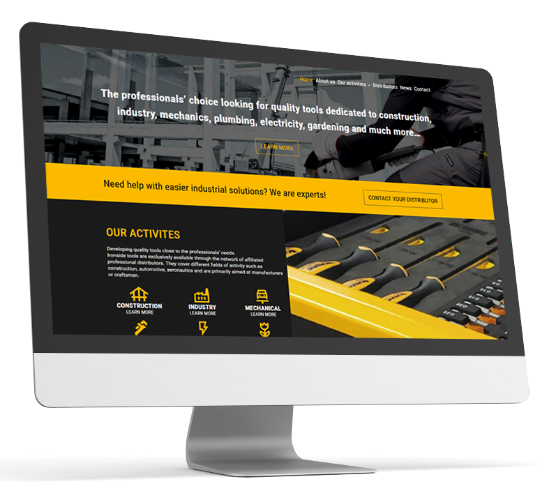 ironside-site-vitrine Solution digitale - Communication visuelle