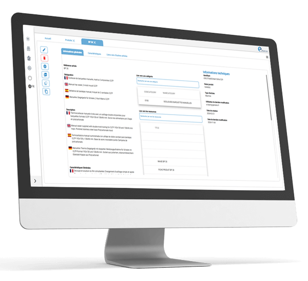 Logiciel PIM pour le service marketing